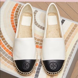 Tory Burch leather espadrilles size 5